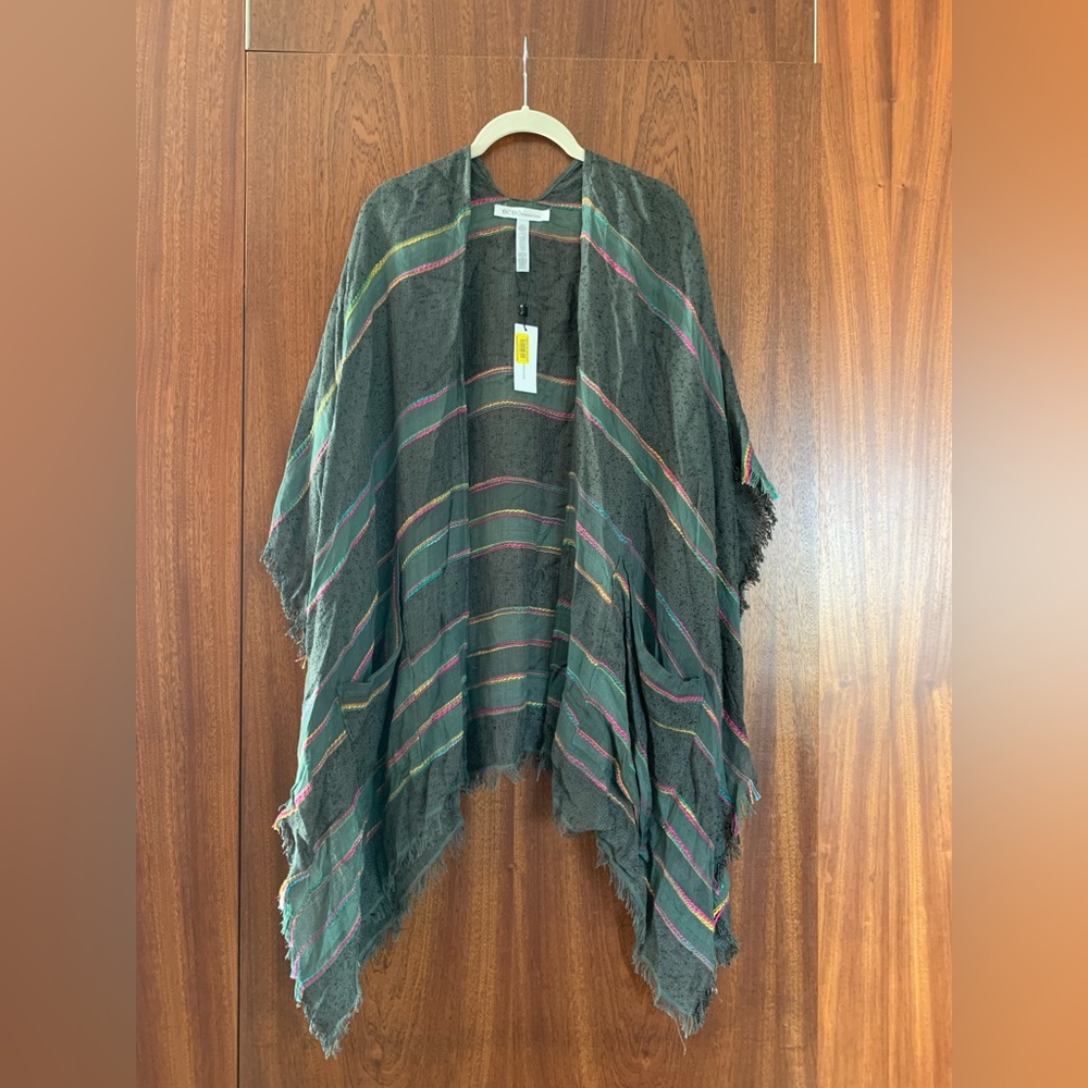 BCBGeneration Multicolor Knit Poncho New